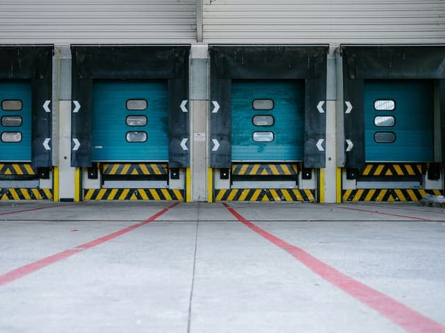 Warehouse loading dock doors